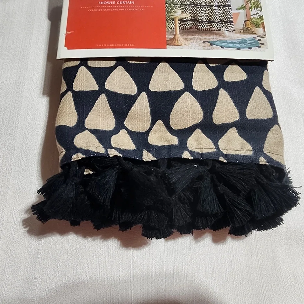 Opalhouse shower curtains tassels 72x72 inches tassel trim
